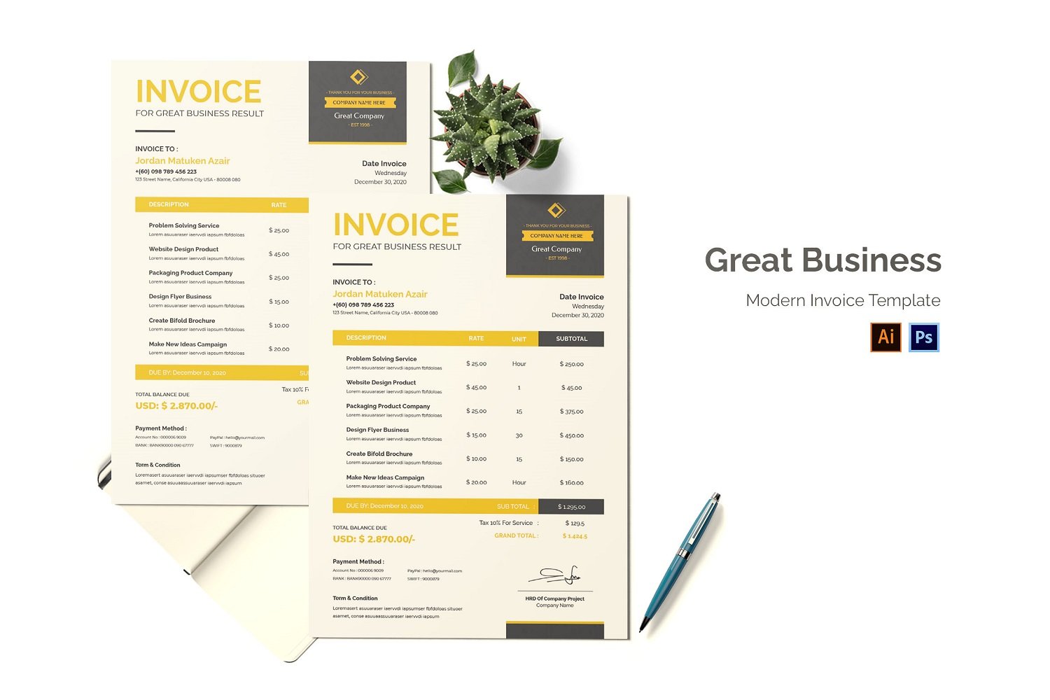 Template #184953 Business Print Webdesign Template - Logo template Preview