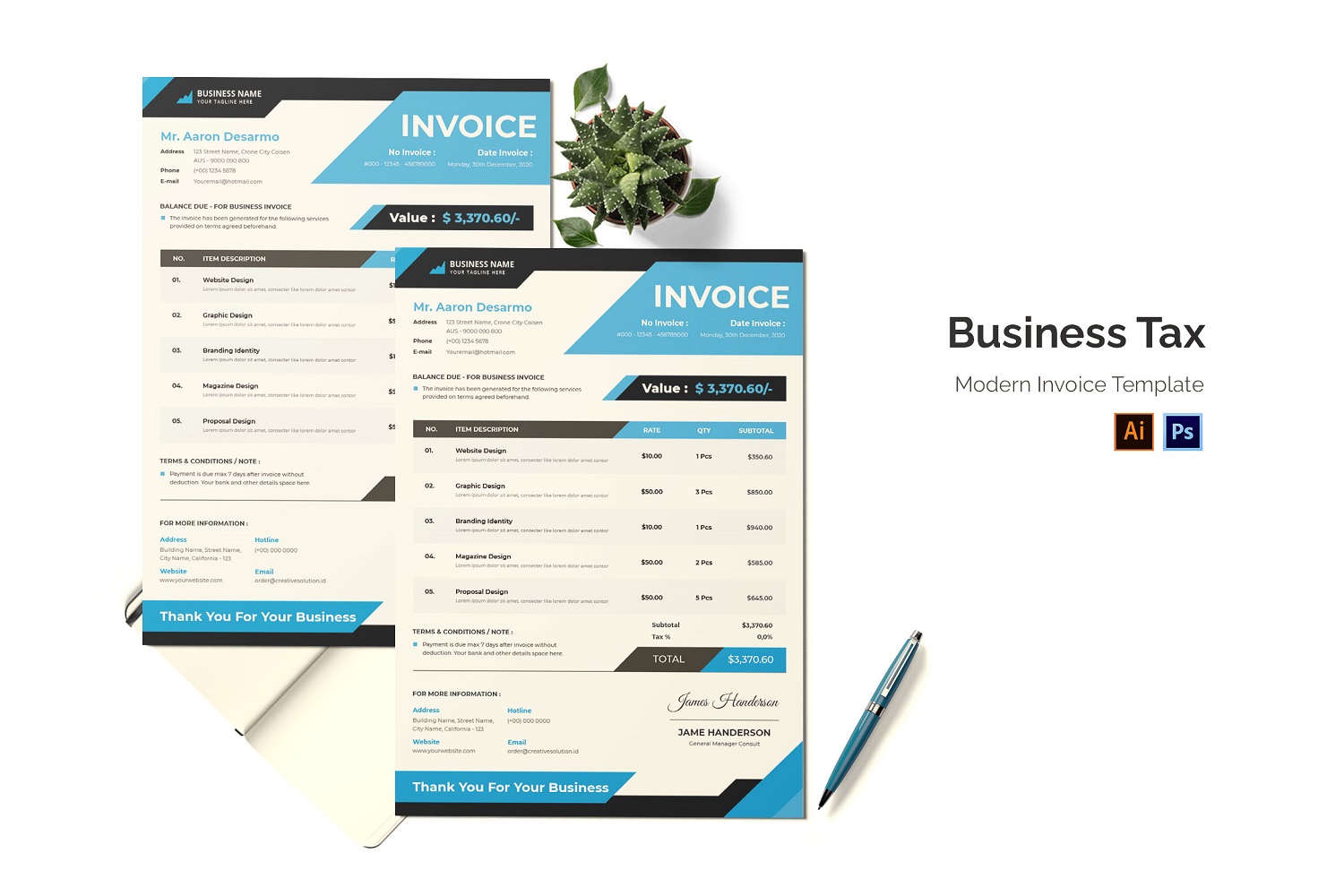 Kit Graphique #184958 Invoice Business Divers Modles Web - Logo template Preview