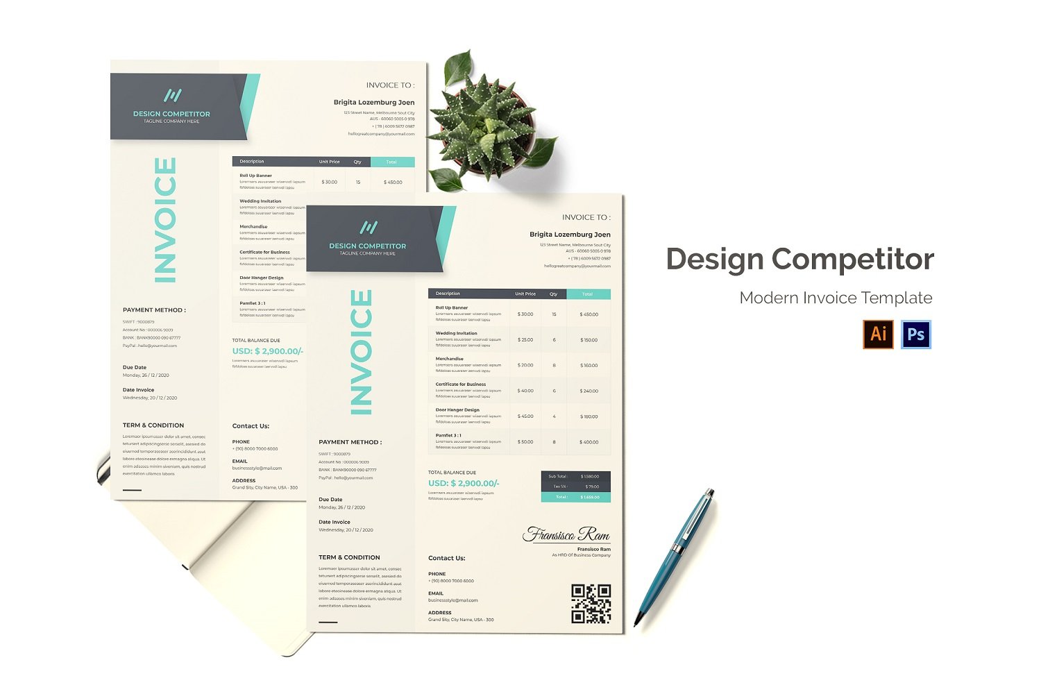 Kit Graphique #184961 Invoice Business Divers Modles Web - Logo template Preview
