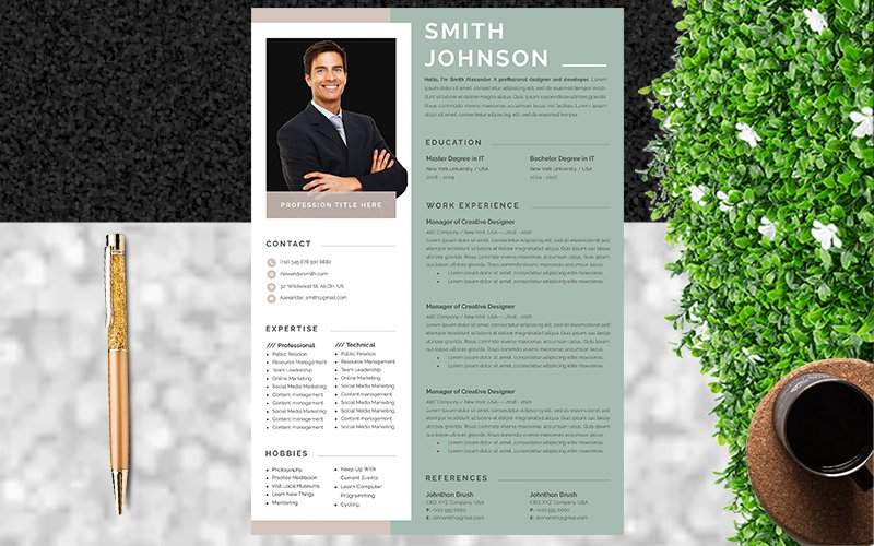 Template #184991 Cvbusiness Cardcleanclean Webdesign Template - Logo template Preview