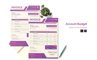 Account Budget Invoice Print Template