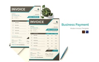 Business Payment Invoice Print Template