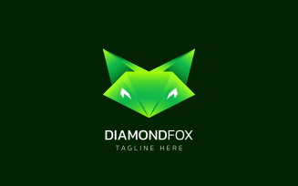 Diamond Fox - Green Logo Desgn template