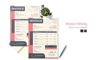 Modern Billing Invoice Print Template