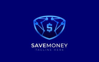 Save Money - Shield Tech Logo template