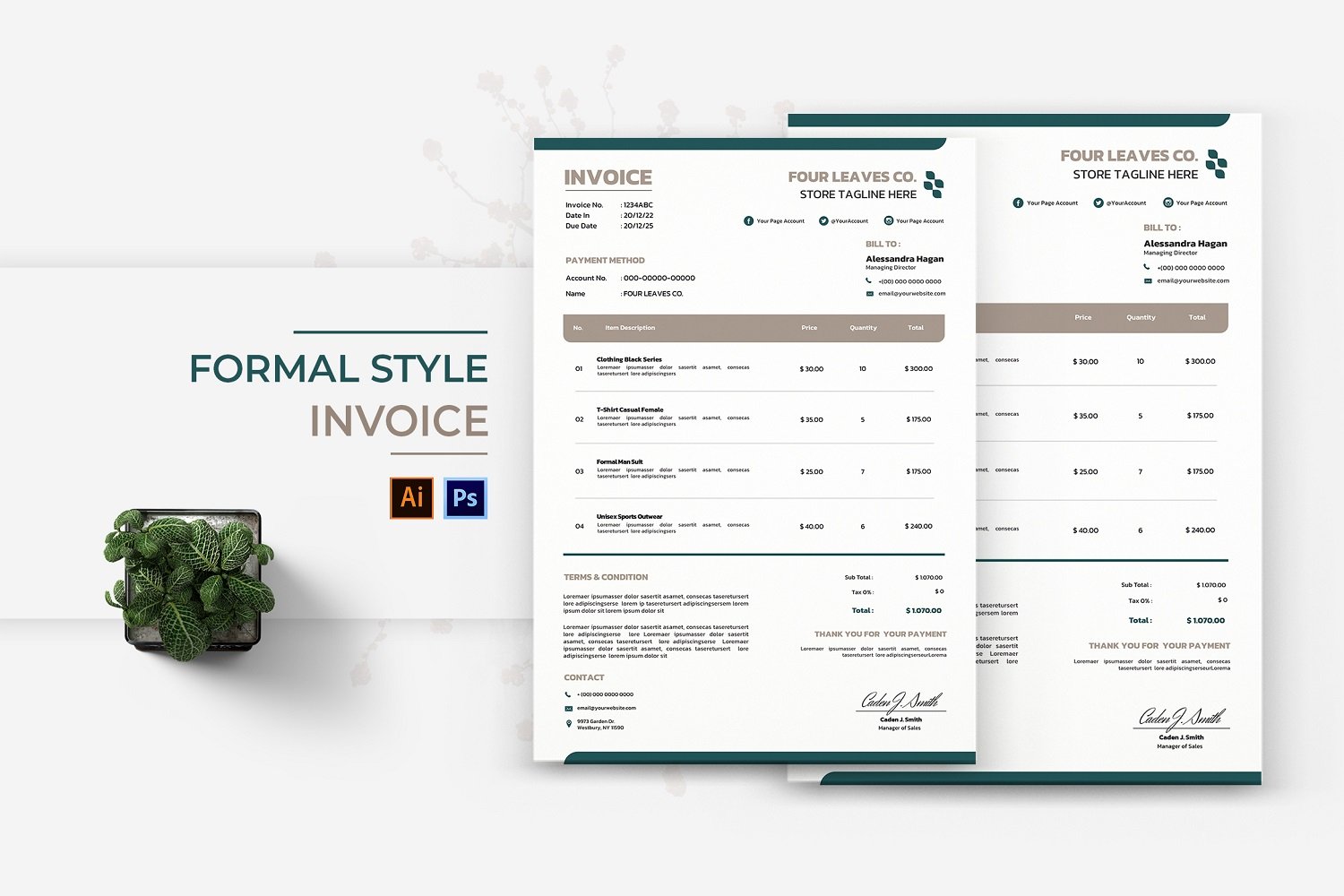 Kit Graphique #185036 Invoice Business Divers Modles Web - Logo template Preview