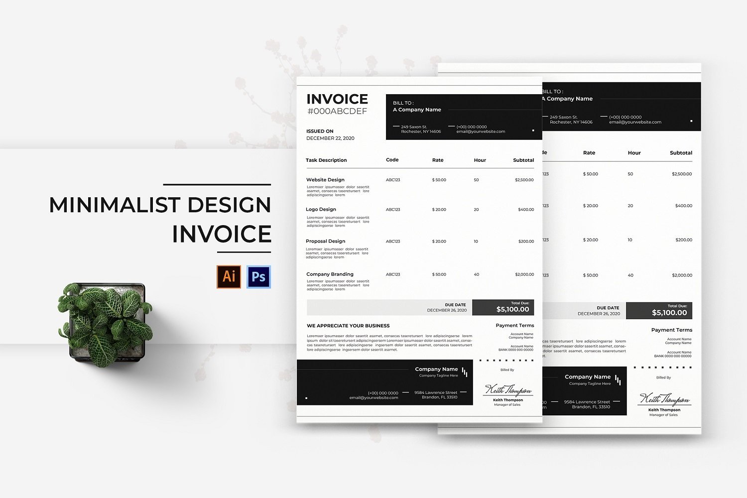 Kit Graphique #185037 Invoice Business Divers Modles Web - Logo template Preview