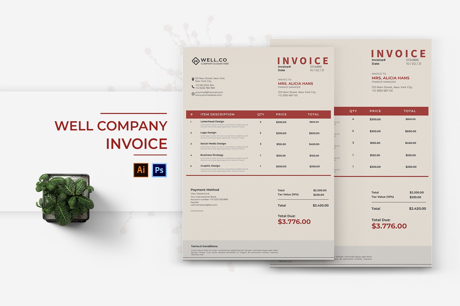 Kit Graphique #185038 Invoice Business Divers Modles Web - Logo template Preview