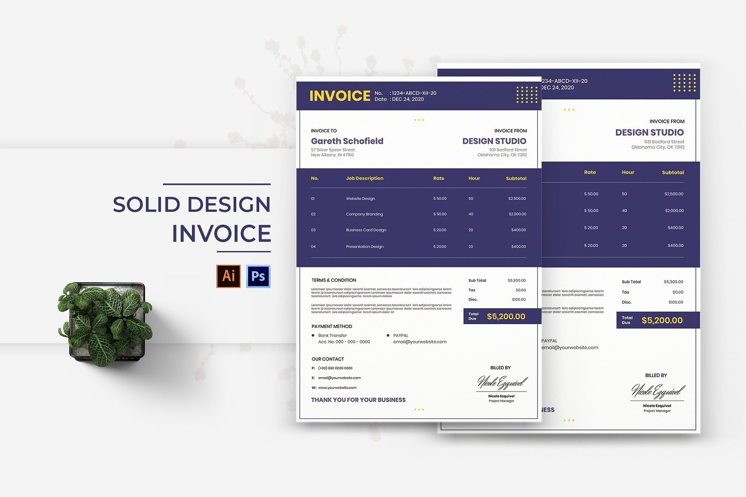 Kit Graphique #185045 Invoice Business Divers Modles Web - Logo template Preview