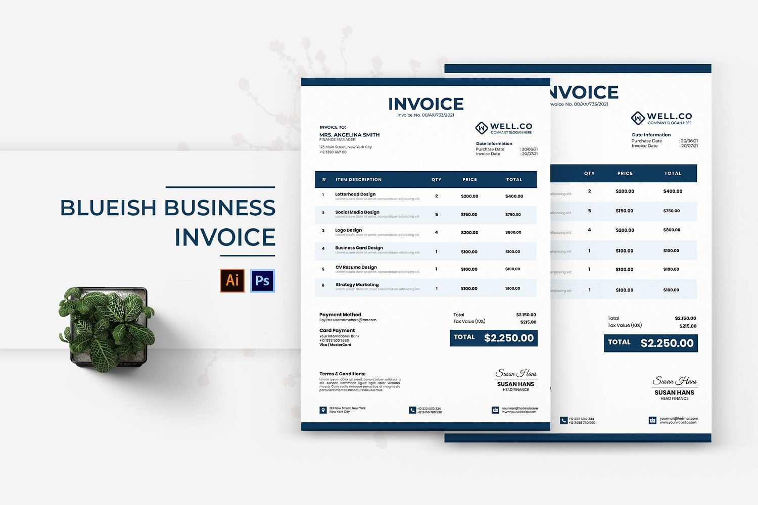 Kit Graphique #185049 Invoice Business Divers Modles Web - Logo template Preview