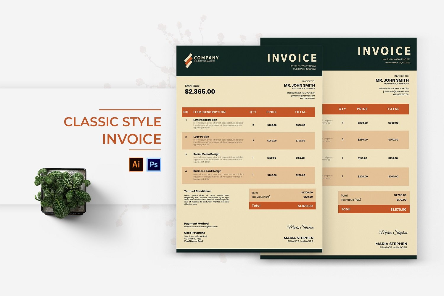Kit Graphique #185052 Invoice Business Divers Modles Web - Logo template Preview