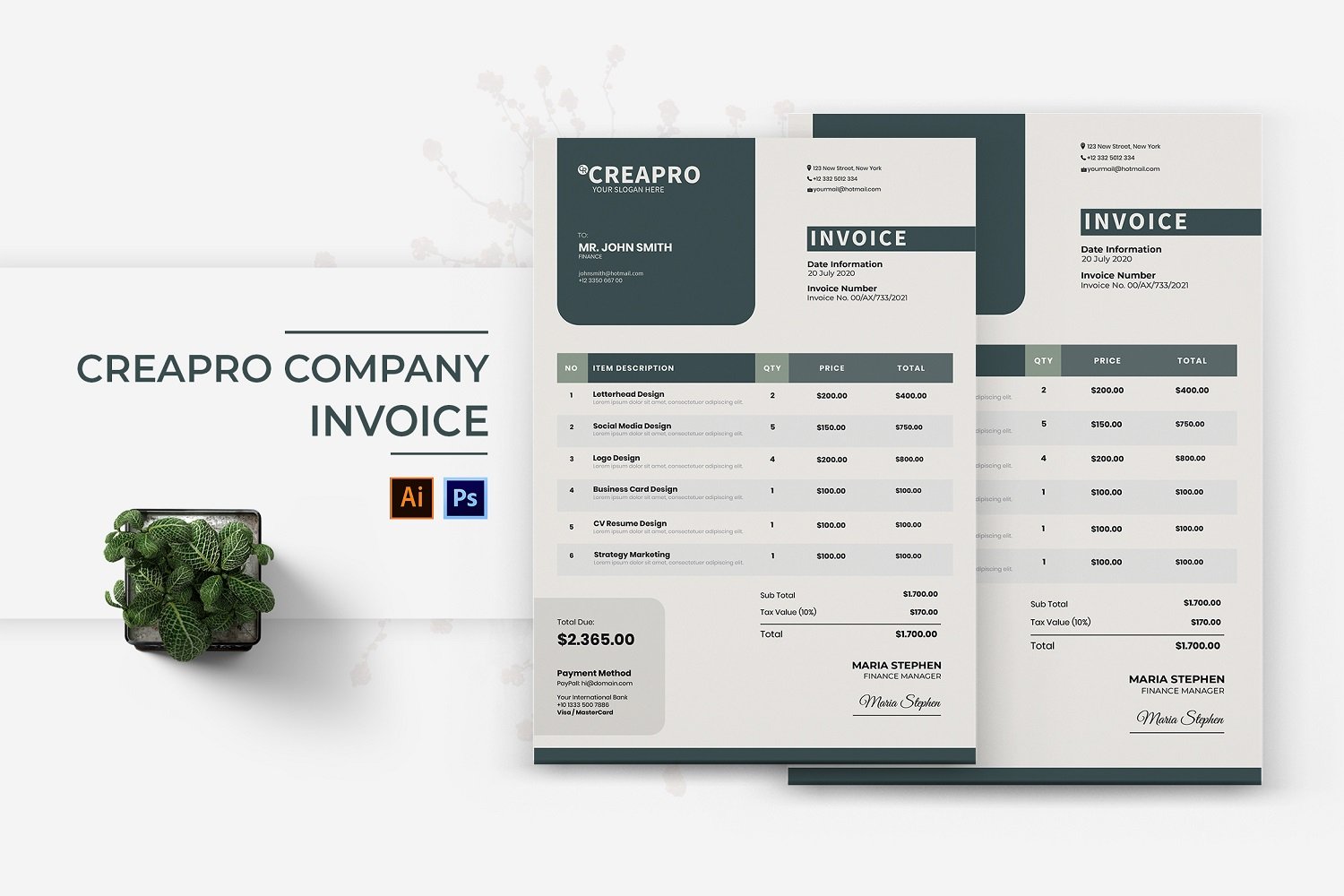Kit Graphique #185053 Invoice Business Divers Modles Web - Logo template Preview