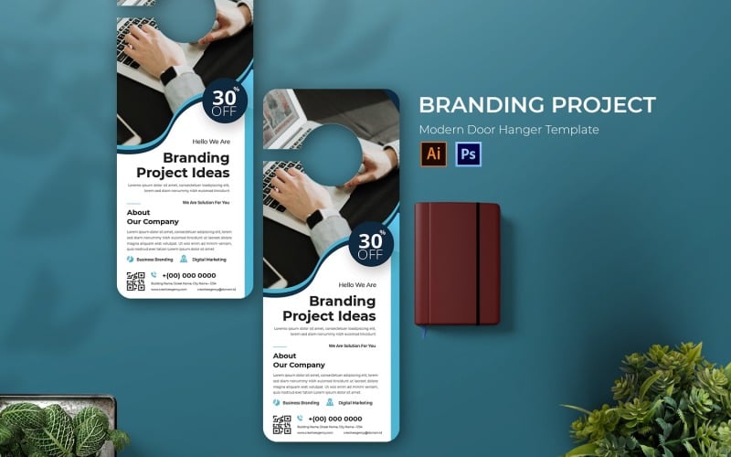 Branding Project Door Hanger Corporate Identity