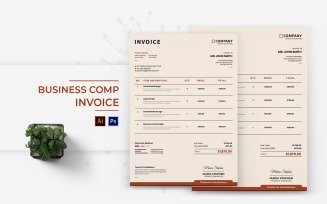 Business Comp Invoice Print Template