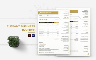 Elegant Business Invoice Print Template