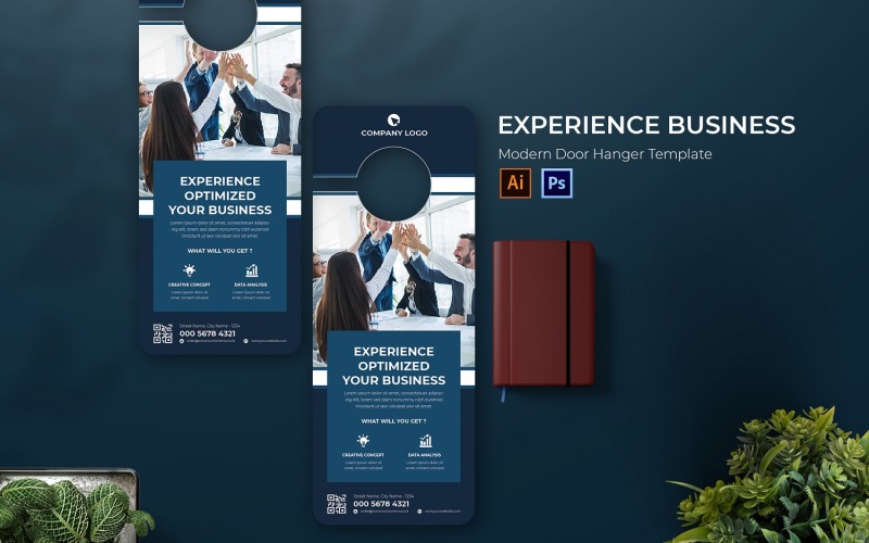 Experience Business Door Hanger Corporate Identity