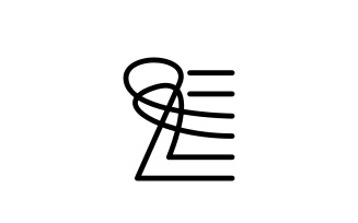 Letter LE - Tech Logo Template