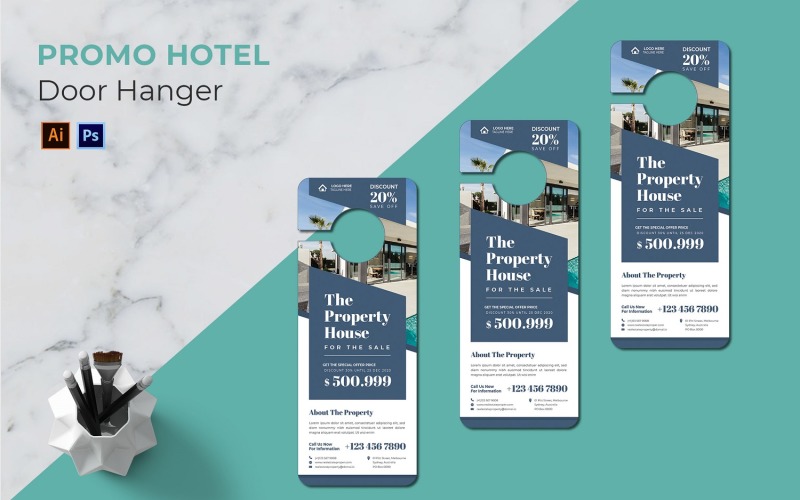 Property House Door Hanger Corporate Identity