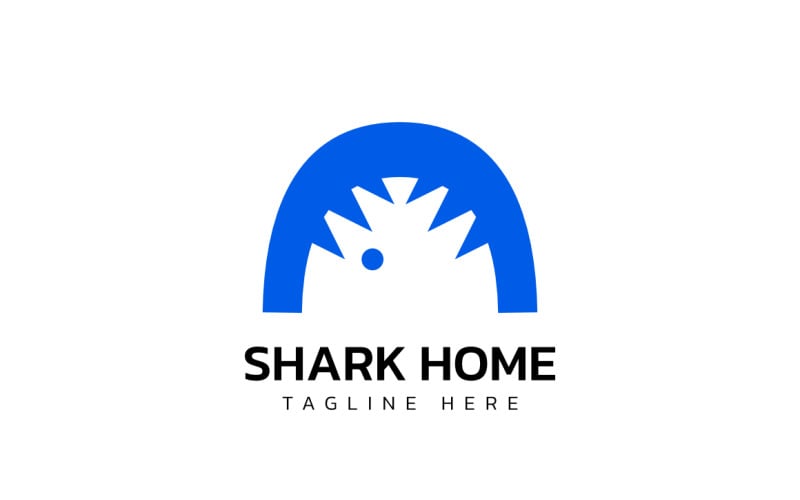 Shark Home Logo Design Template Logo Template