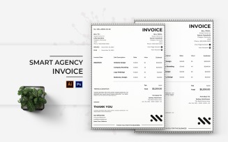 Smart Agency Invoice Print Template