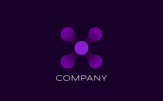 Tech - Letter X Logo Design Template