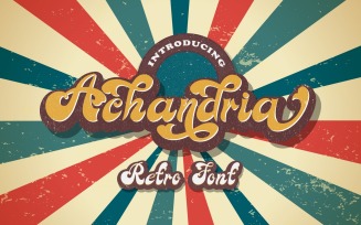Achandria - A Retro Display Font