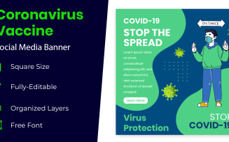 Coronavirus Vaccine Banner Design