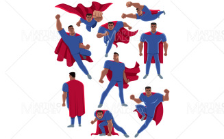 Indian Healthcare Worker Superhero Vector Illustration.