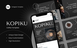 Kopiku - Coffee Instagram Post Template