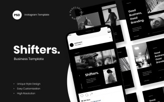 Shifters - Creative Business Instagram Post Template
