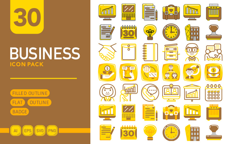 Business - Vector Icon Pack Icon Set