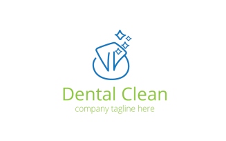 Dental Clean Fresh Logo Template