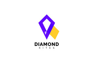 Diamond Kites - Fun Logo Design Template