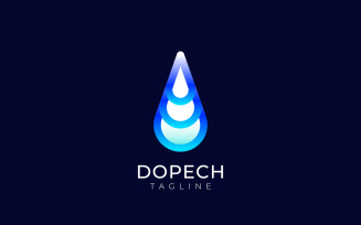 Drop Tech - Gradient Logo Design Template