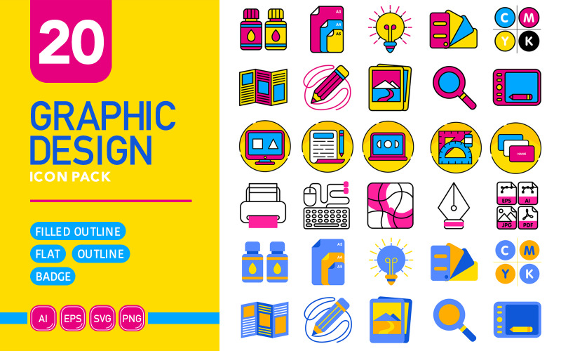 Graphic Design - Vector Icon Pack Icon Set