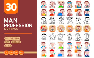 Man Profession - Vector Icon Pack