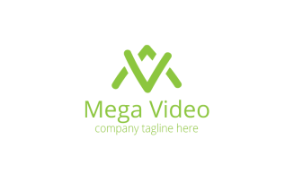 Mega Video Stream Logo Template