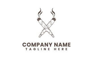 Nature Canna Eco Leaf Business Logo Template