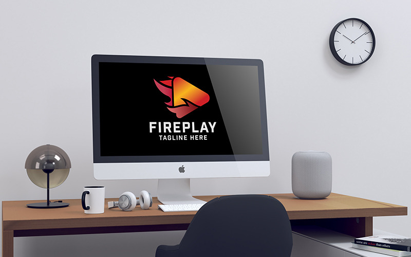 Professional Fire Play Logo Logo Template