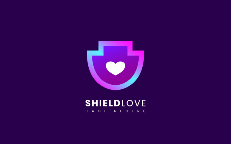 Shield Love - Beautiful Logo template Logo Template