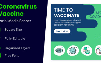Social Distancing Prevent Coronavirus Banner Design