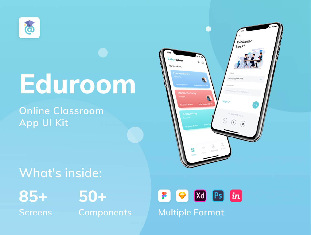 EduRoom - Online Class Room Mobile App UI Kit