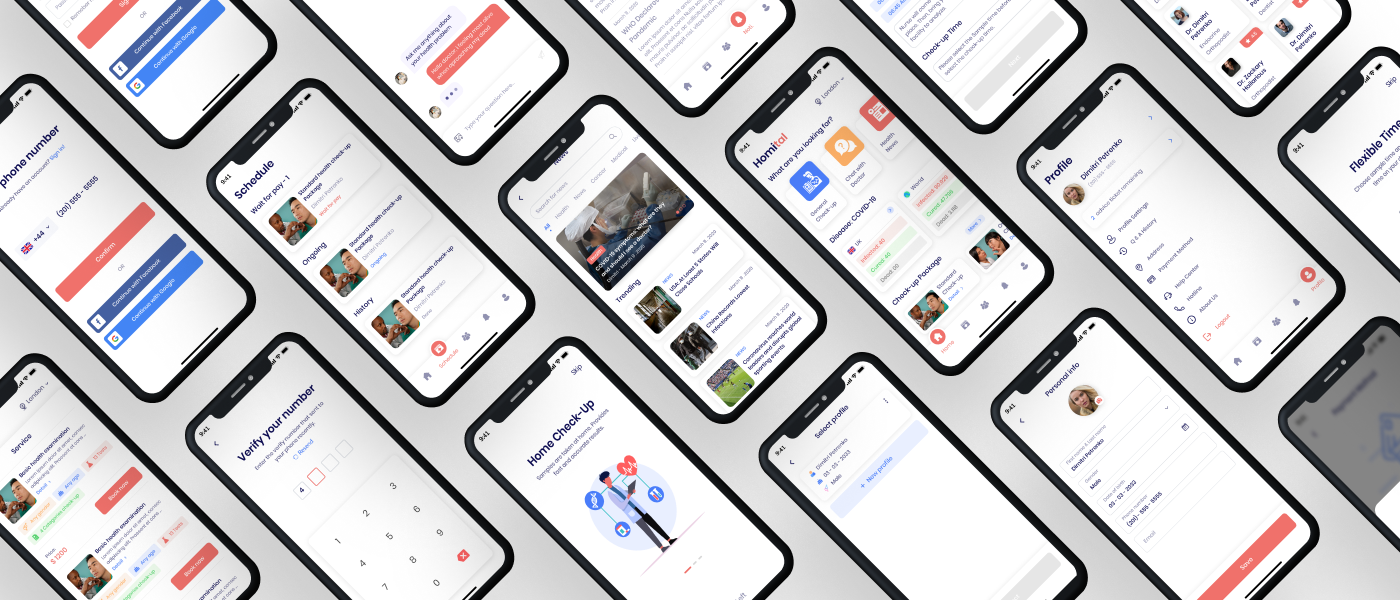 Homital - Telemedicine Mobile App UI Kit