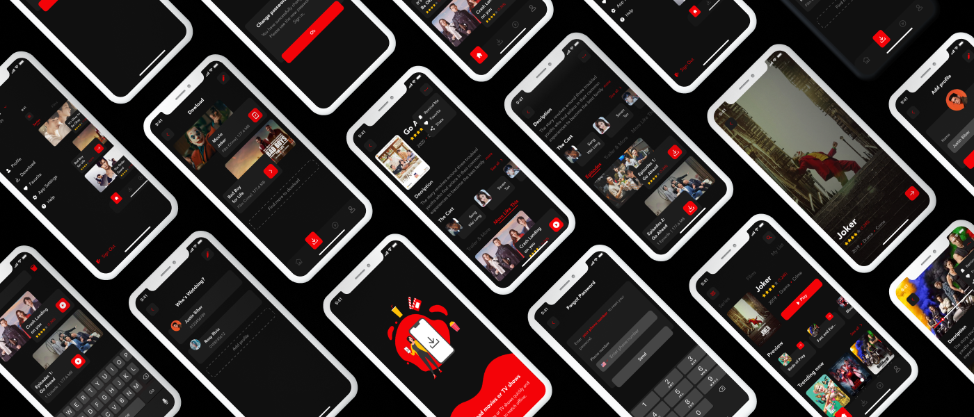 WaFilm - Entertainment Mobile App UI Kit