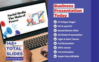 Business Presentation Today - PowerPoint Template