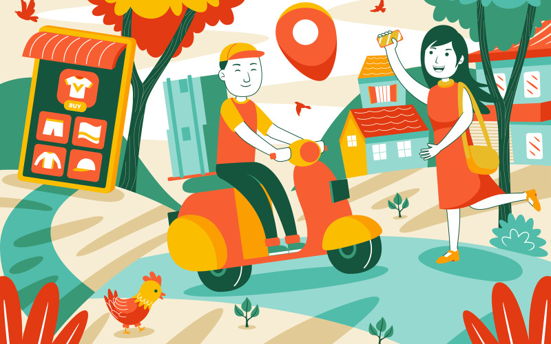 Delivery Package - Vector Illustration #01 Vector Graphic