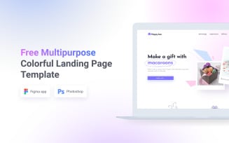 HappyBox - Free Multipurpose Colorful Landing Page Template