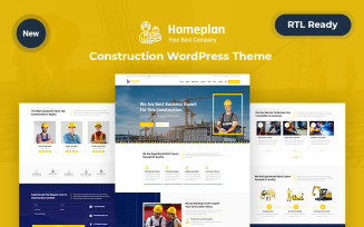 Home plan – Construction WordPress Responsive Theme