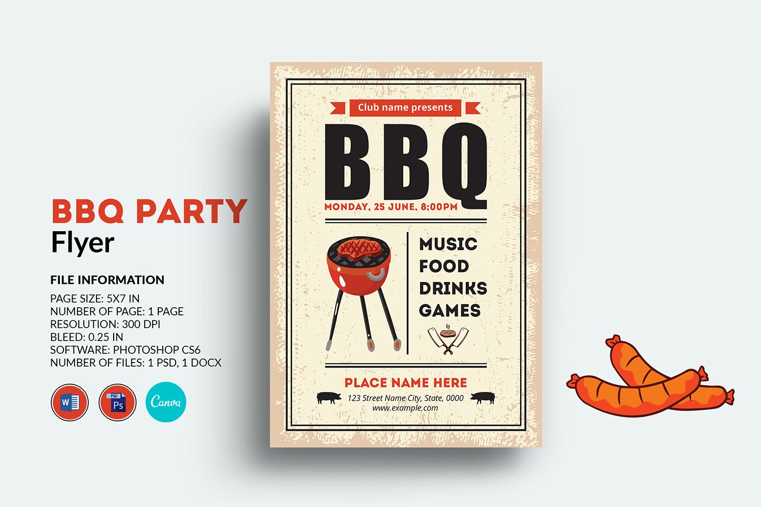 Kit Graphique #185465 Bbq Barbecue Divers Modles Web - Logo template Preview