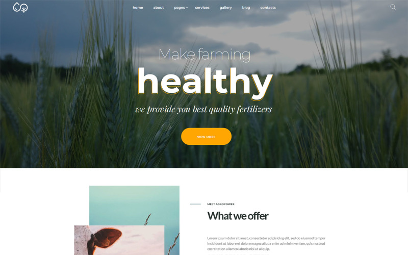 Agropower - Chemical Plant and Fertilisers Manufacturer WordPress theme WordPress Theme